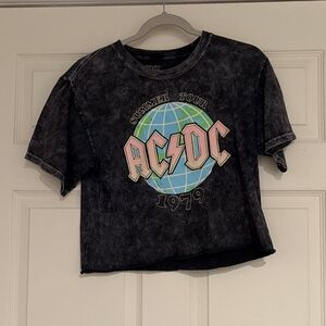 Women’s AC/DC Black Crop Top